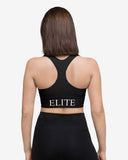 Black Longline Sports Bra