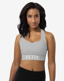 Light Grey Longline Sports Bra